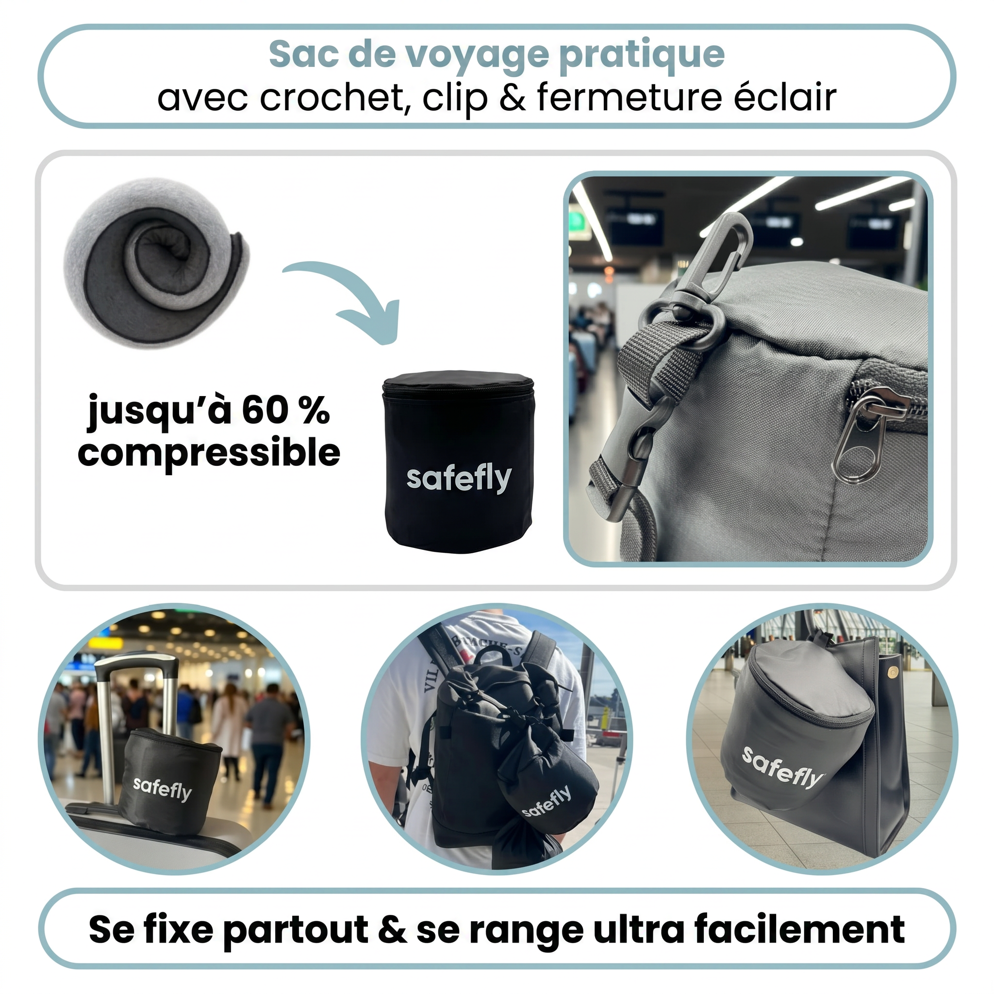 Safefly™ – L’oreiller n° 1 des voyageurs