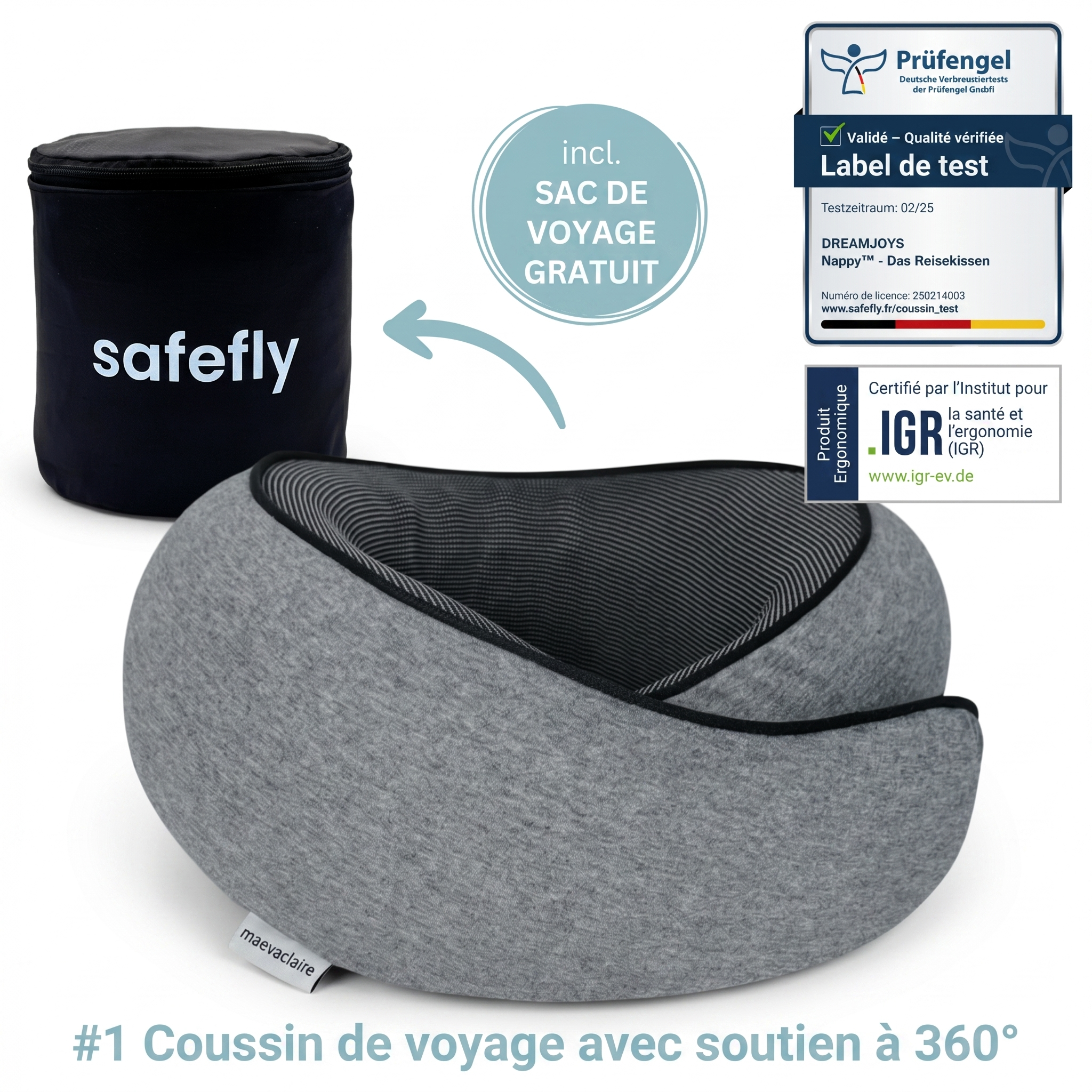 Safefly™ – L’oreiller n° 1 des voyageurs