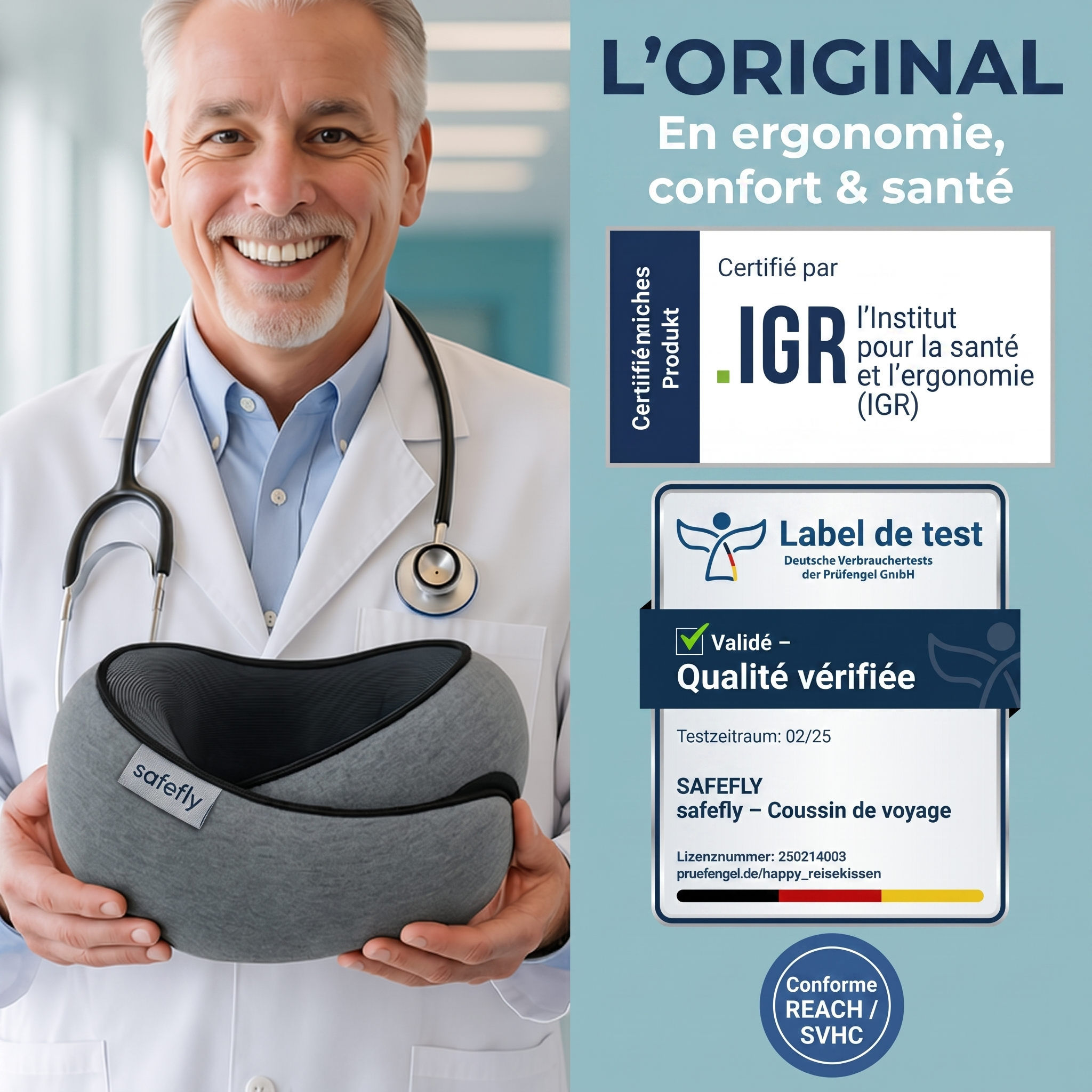 Safefly™ – L’oreiller n° 1 des voyageurs